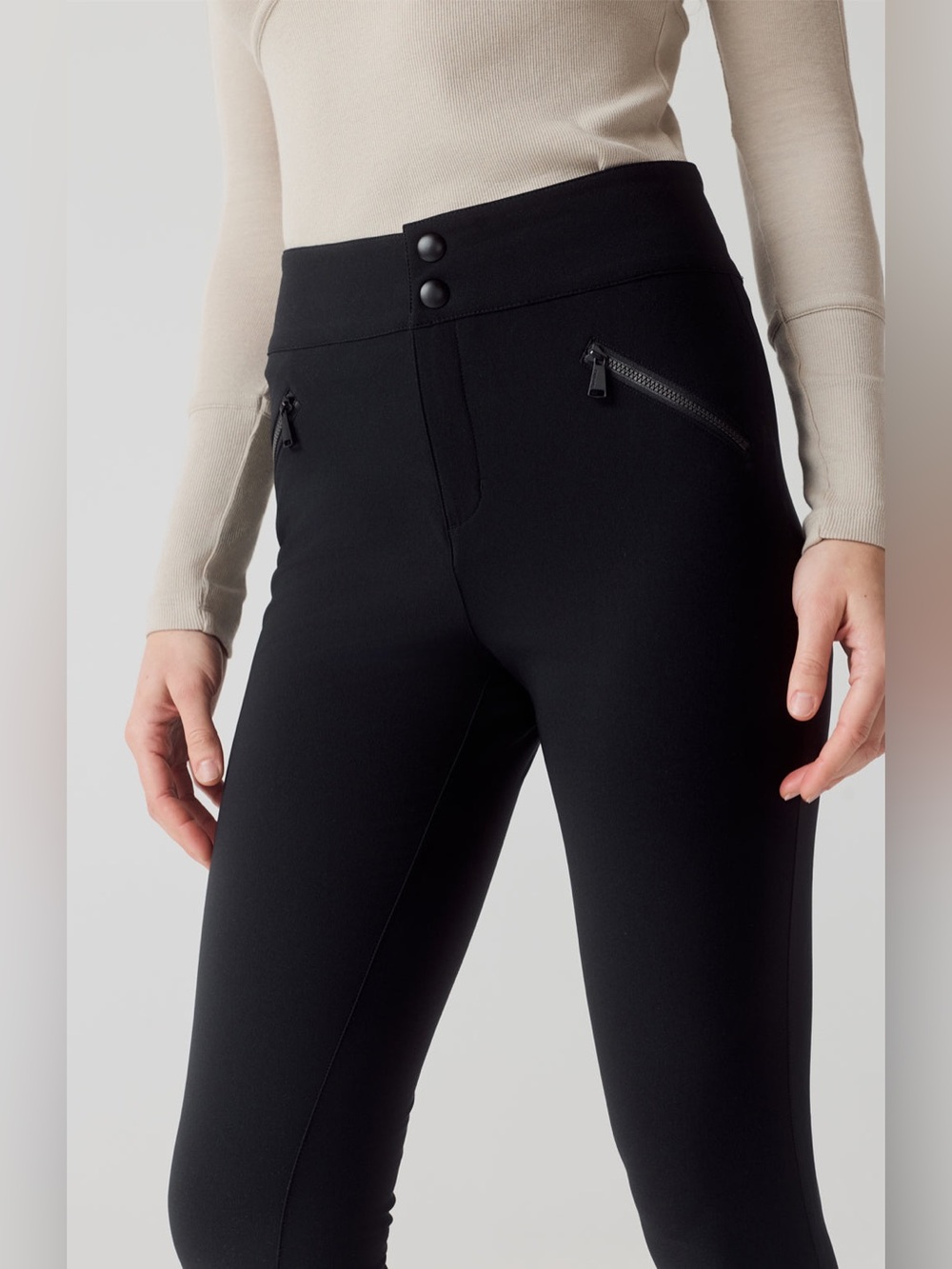 Alp N Rock Geneva Techno Pant Black 4-Way Stretch Ski Travel Medium